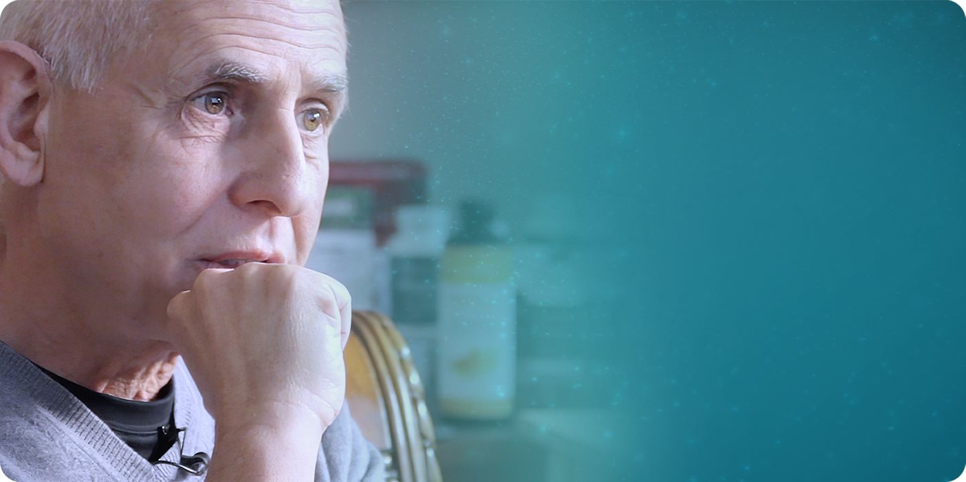 Side profile portrait of Dr. Daniel Amen